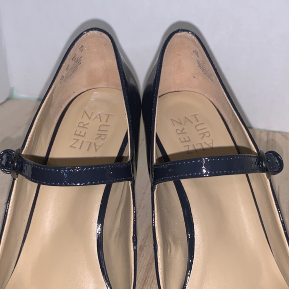 Naturalizer Women's 8.5 Leather Talissa Mary Janes Navy Blue Pump Career Office - Picture 11 of 14